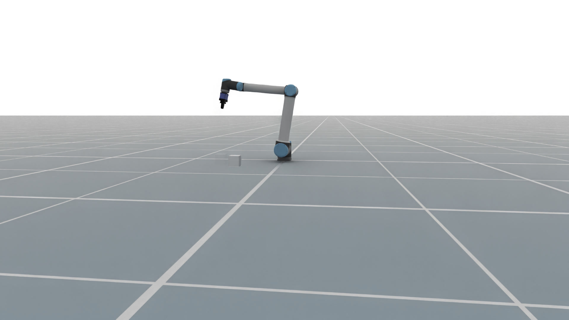 PushCube checkpoint running in the policy evaluation Viewer